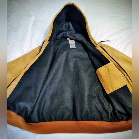 Carhartt Brown Hooded Work Jacket - Picture 3 of 11